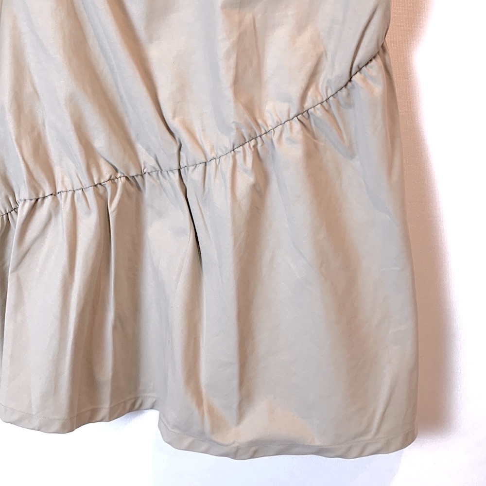 Halogen Ruffle Front Midi Skirt Tan Thread - Picture 5 of 6